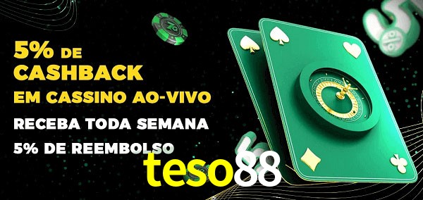 Promoções do cassino ao Vivo teso88